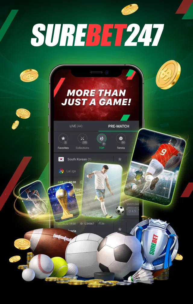 Surebet247 mobile app download page